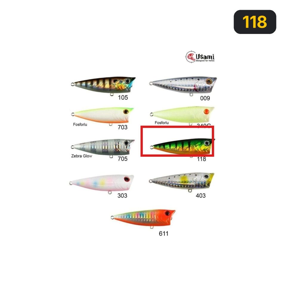 Usami Mad Pop 70F 9.9 G Maket Balık 118