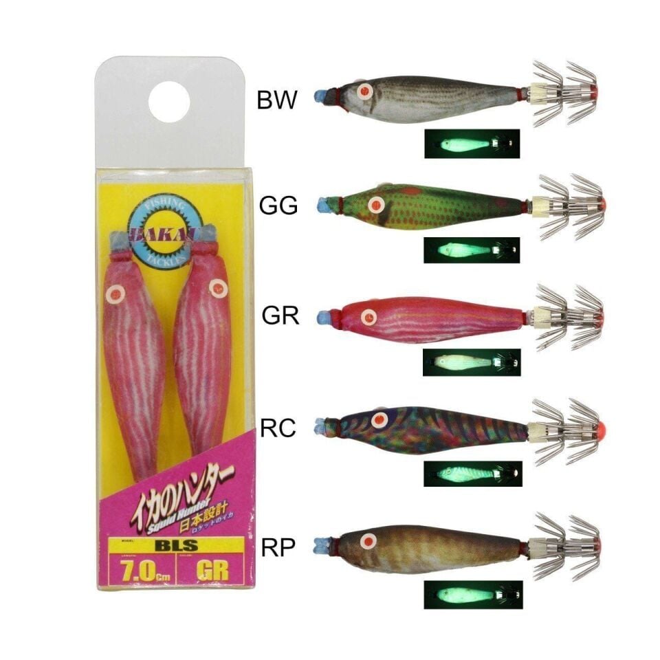 Bakau Squid Hunter Bls Kalamar Zokası 2li # 7Cm