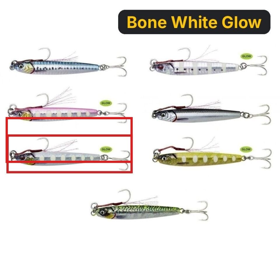 Savage gear 3D Jig Minnow 10 gr 5,9 cm Suni Yem Bone White Glow
