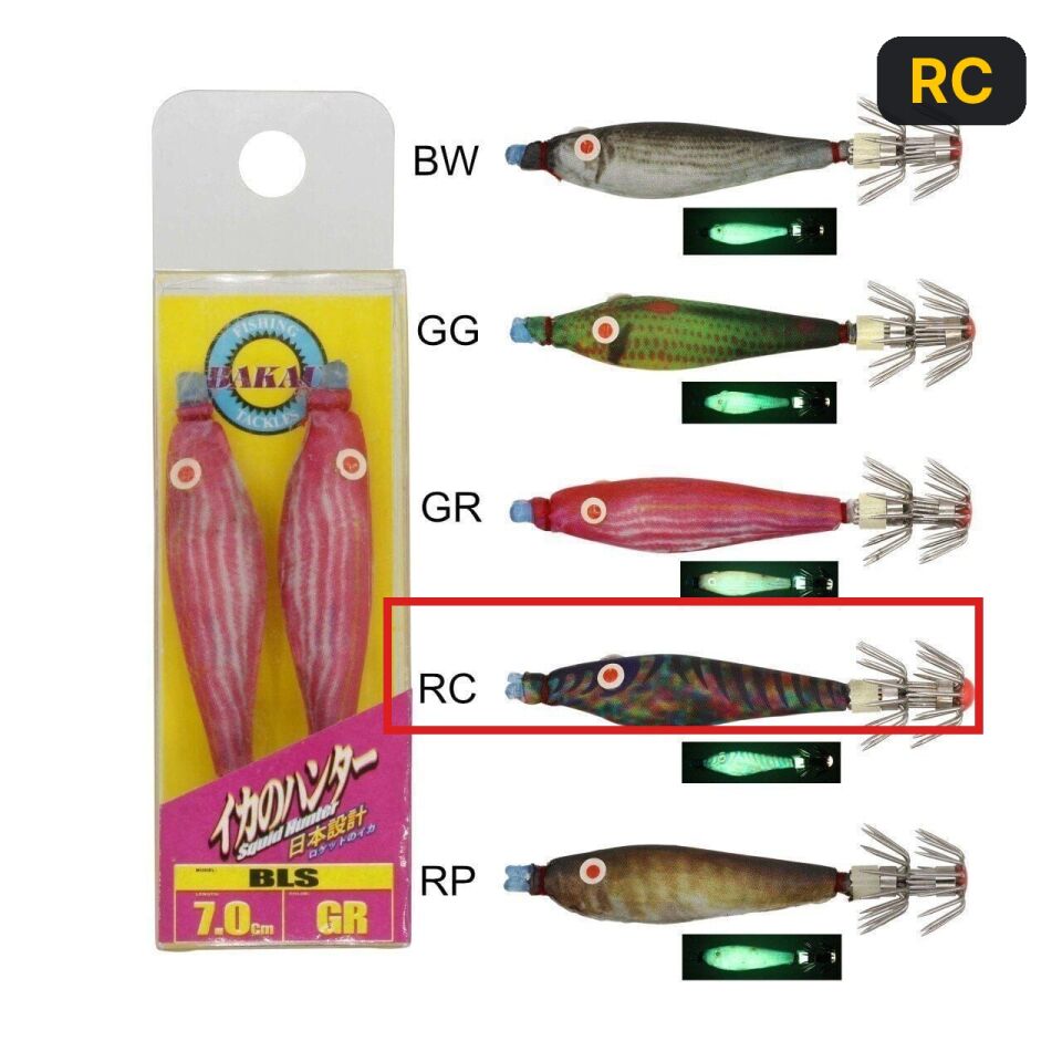 Bakau Squid Hunter Bls Kalamar Zokası 2li # 7Cm RC