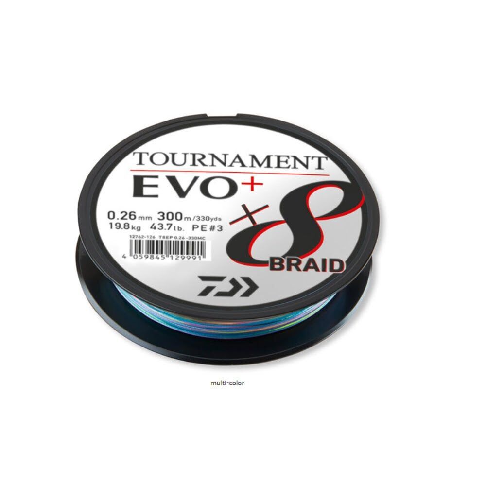 Daiwa Tournament EVO+ 8B Multicolor İp Misina (300m) 0,16 mm