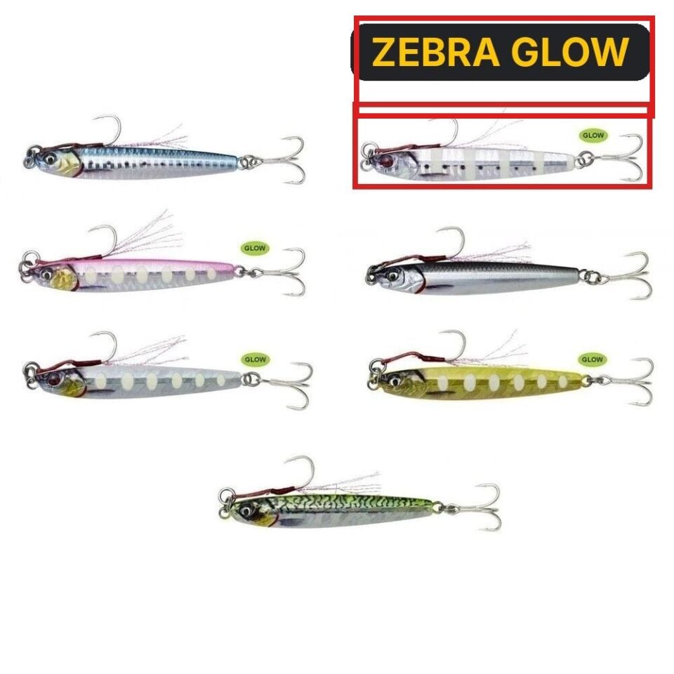 Savage gear 3D Jig Minnow 10 gr 5,9 cm Suni Yem ZEBRA GLOW