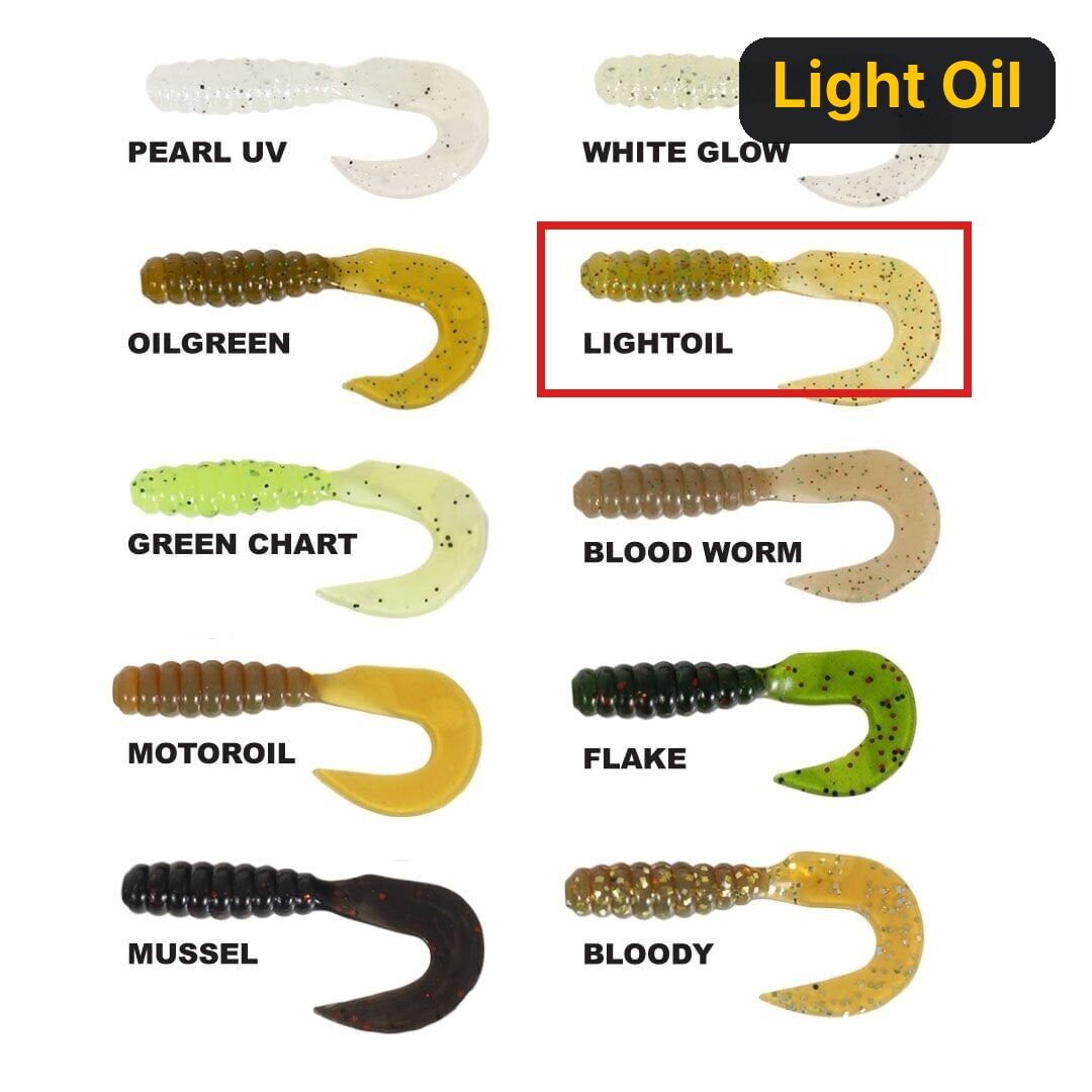 Ryuji Swim Worm 5.5cm TPR Kokulu Silikon Light Oil