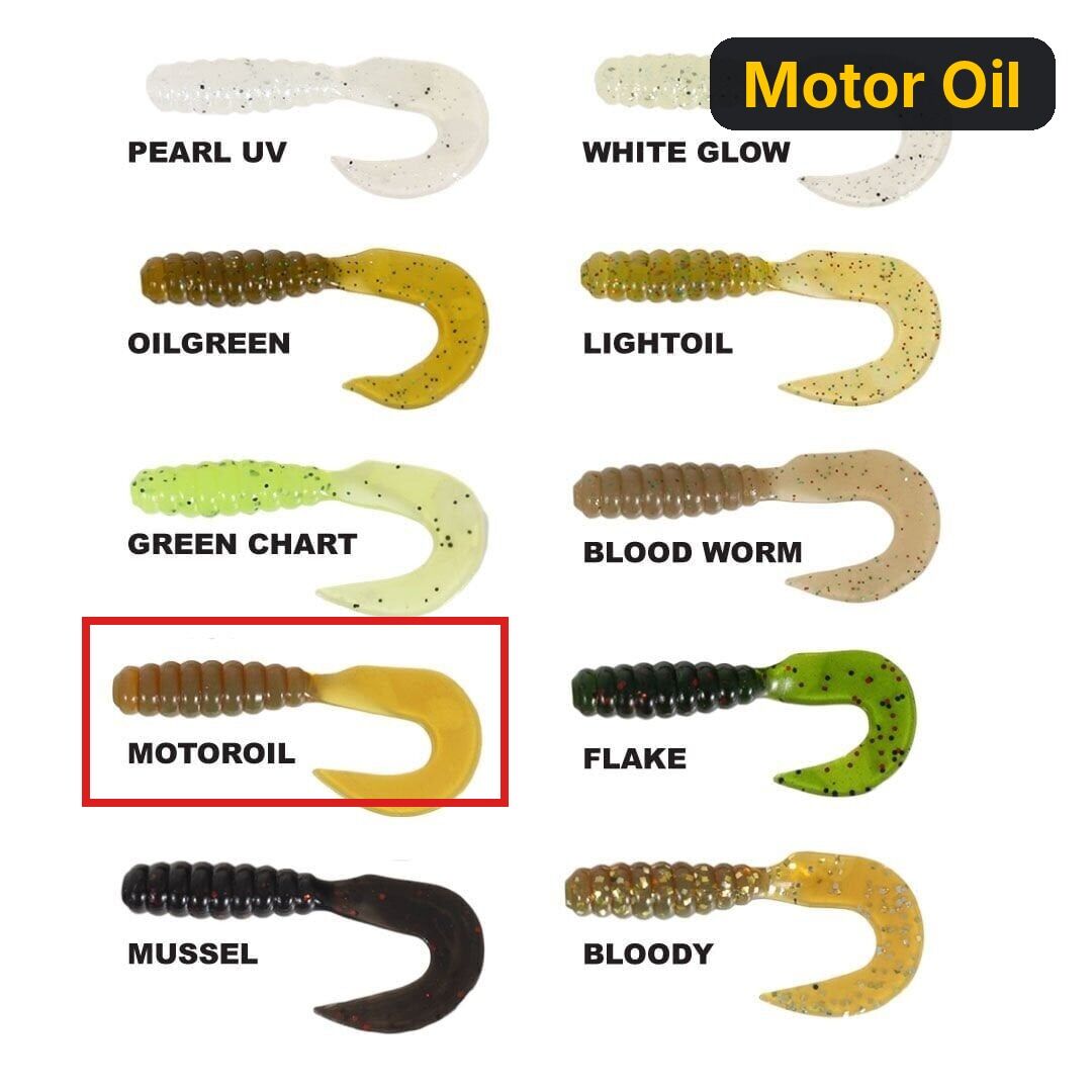 Ryuji Swim Worm 5.5cm TPR Kokulu Silikon Motor Oil