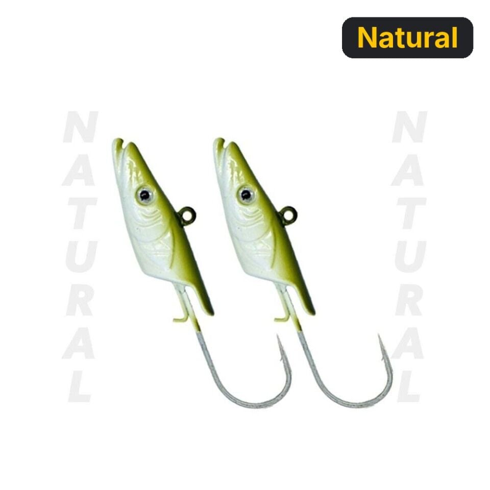 Fujin Salt Eel 8.5gr Jighead Natural