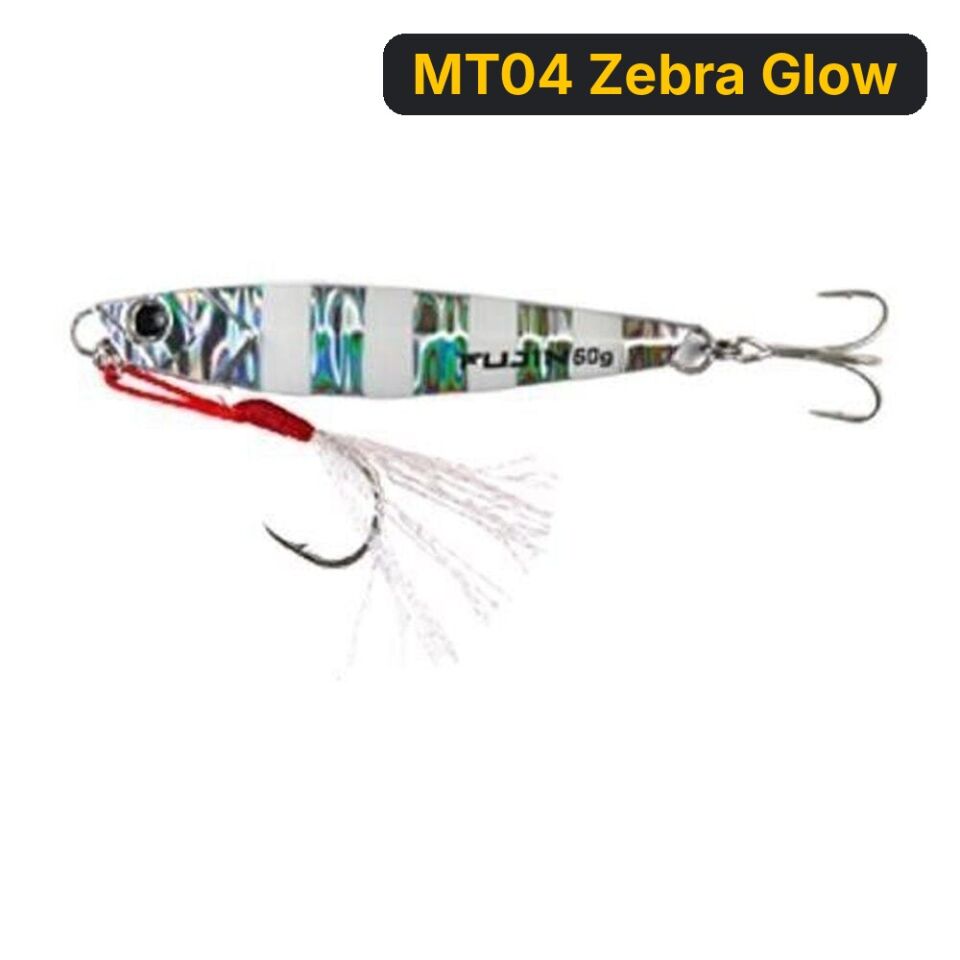 Fujin Jig-X 20gr Light Jigging Jig Yem MT04 Zebra Glow