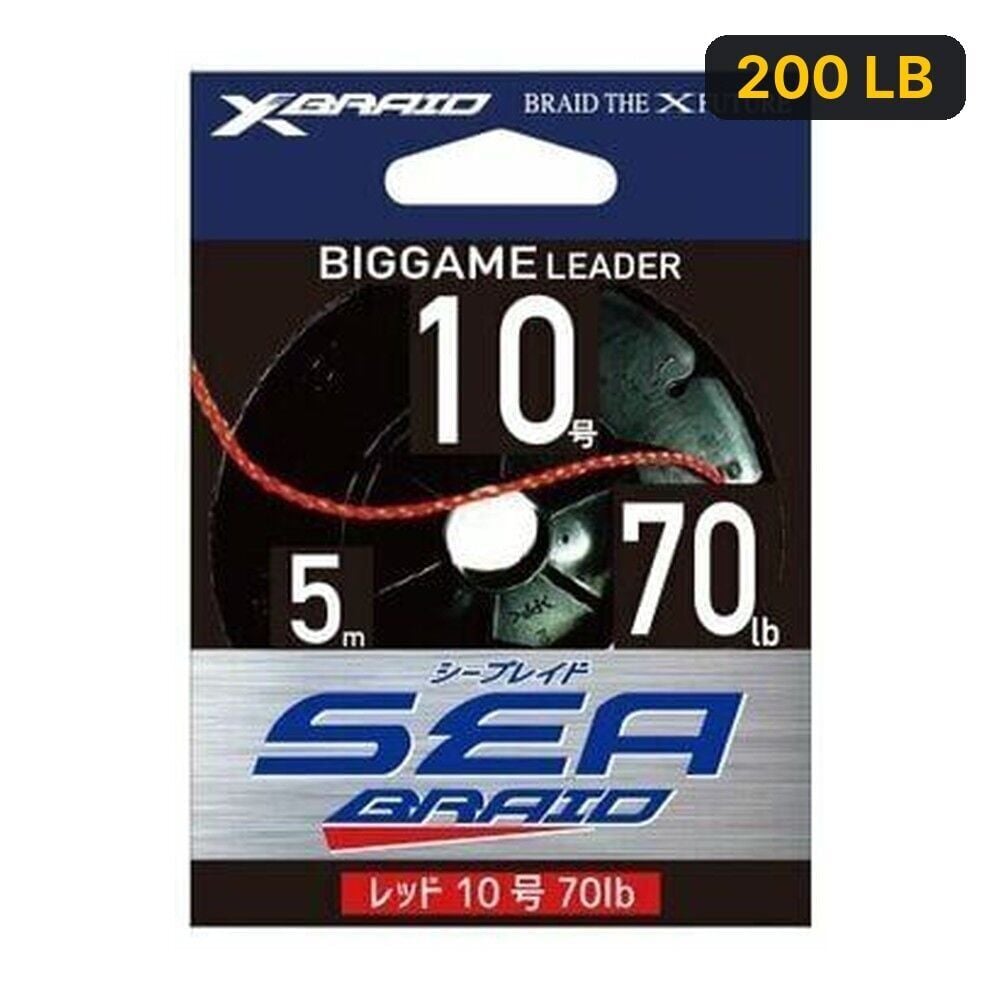 YGK X070 Sea Braid Kırmızı 5M Assist İpi 200 LB