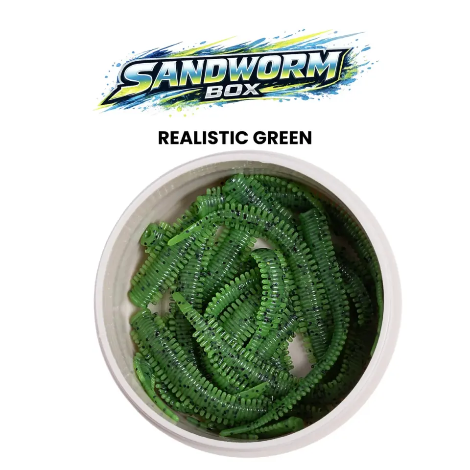 Pandora Sandworm Box 7cm Silikon Yem Realistic Green