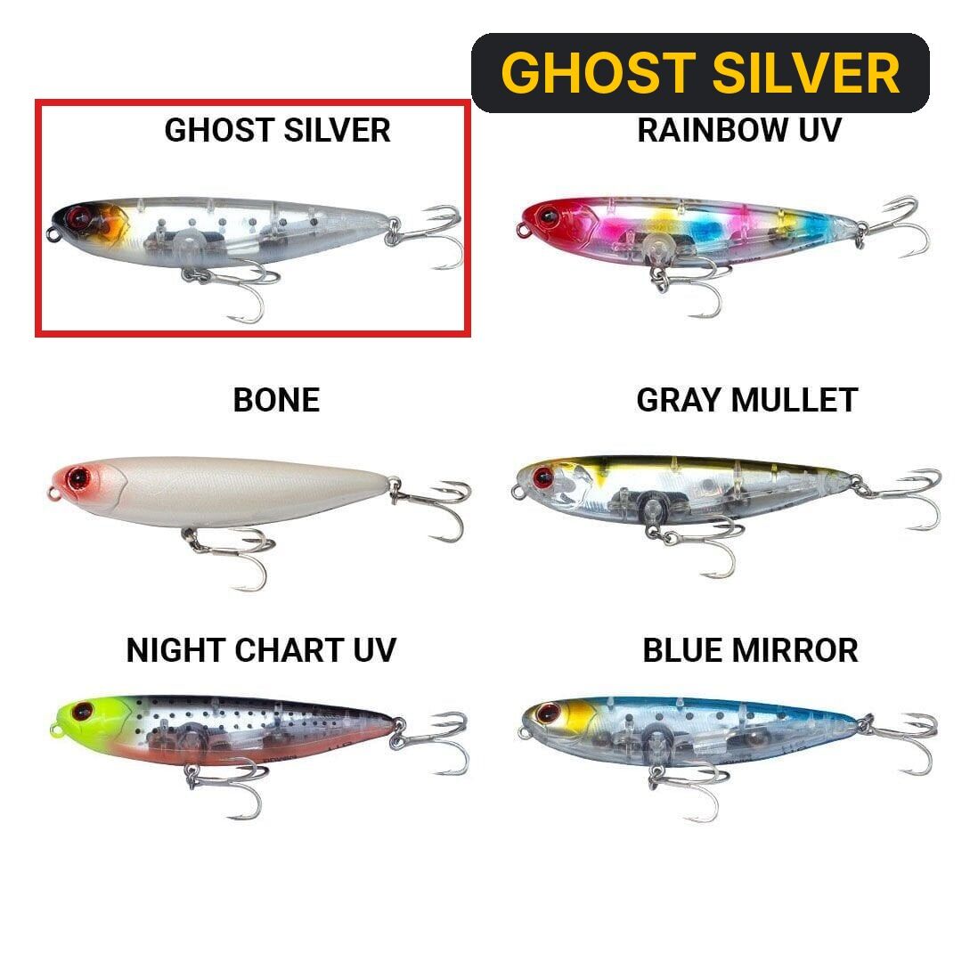Ryuji Dog Strike 9cm 11gr Maket Yem GHOST SILVER