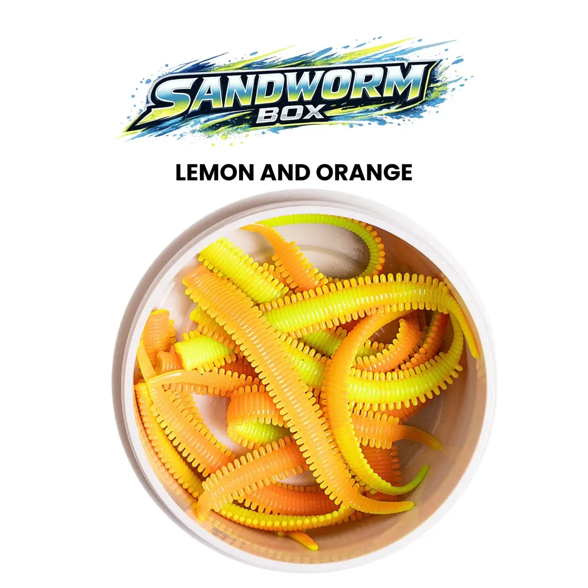 Pandora Sandworm Box 7cm Silikon Yem LEMON AND ORANGE