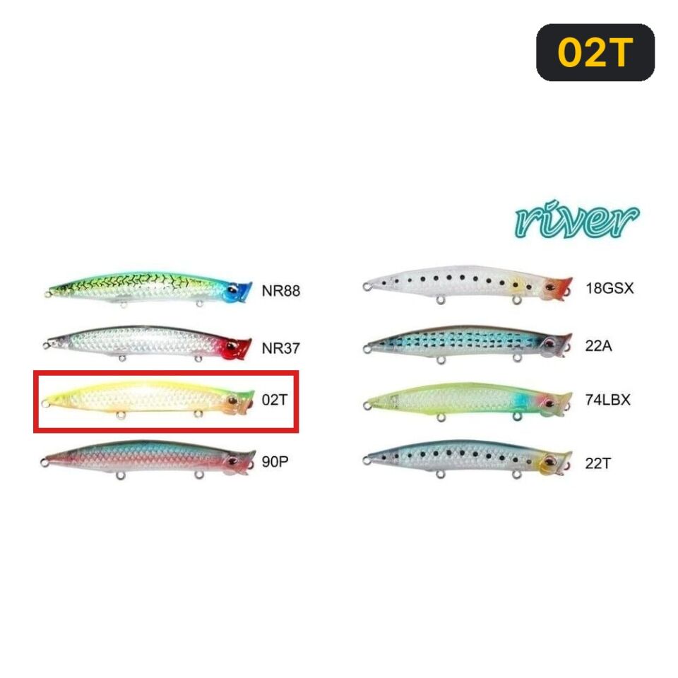 River Pop'n Catch 3D 90 9cm 8Gr Popper 02T