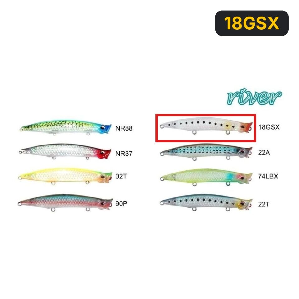 River Pop'n Catch 3D 90 9cm 8Gr Popper 18GSX