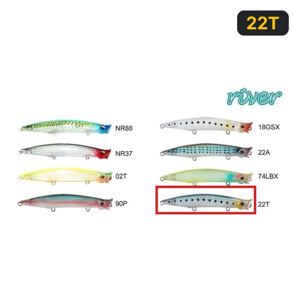 River Pop'n Catch 3D 90 9cm 8Gr Popper 22T