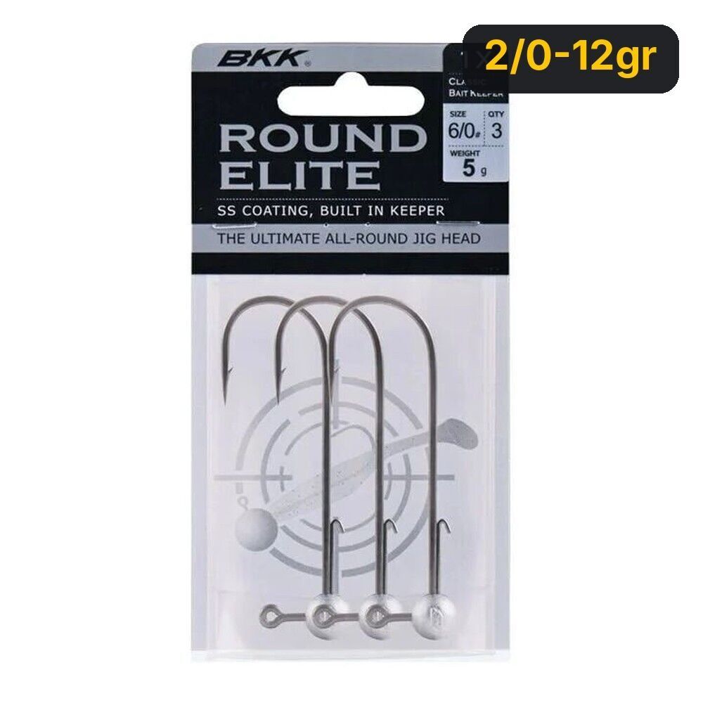 BKK Round Elite-Classic Bait Keeper Jighead 2/0-12gr