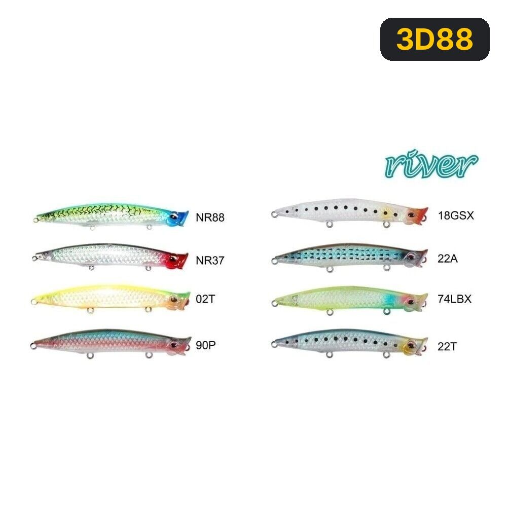 River Pop'n Catch 3D 90 9cm 8Gr Popper 3D88