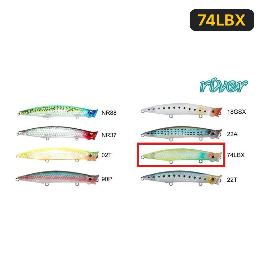 River Pop'n Catch 3D 90 9cm 8Gr Popper 74LBX