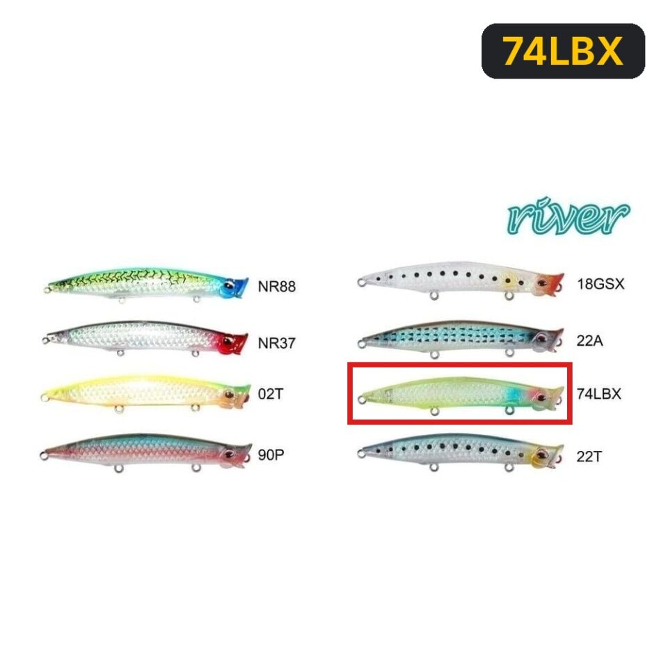 River Pop'n Catch 3D 90 9cm 8Gr Popper 74LBX