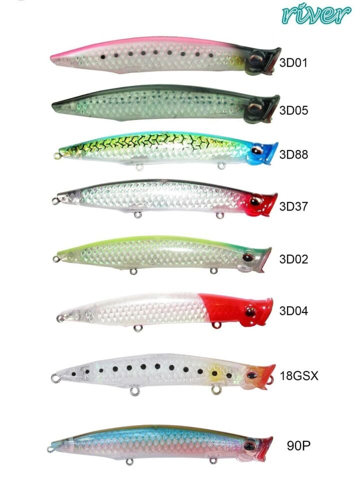 River Pop'n Catch 3D 90 9cm 8Gr Popper 90P