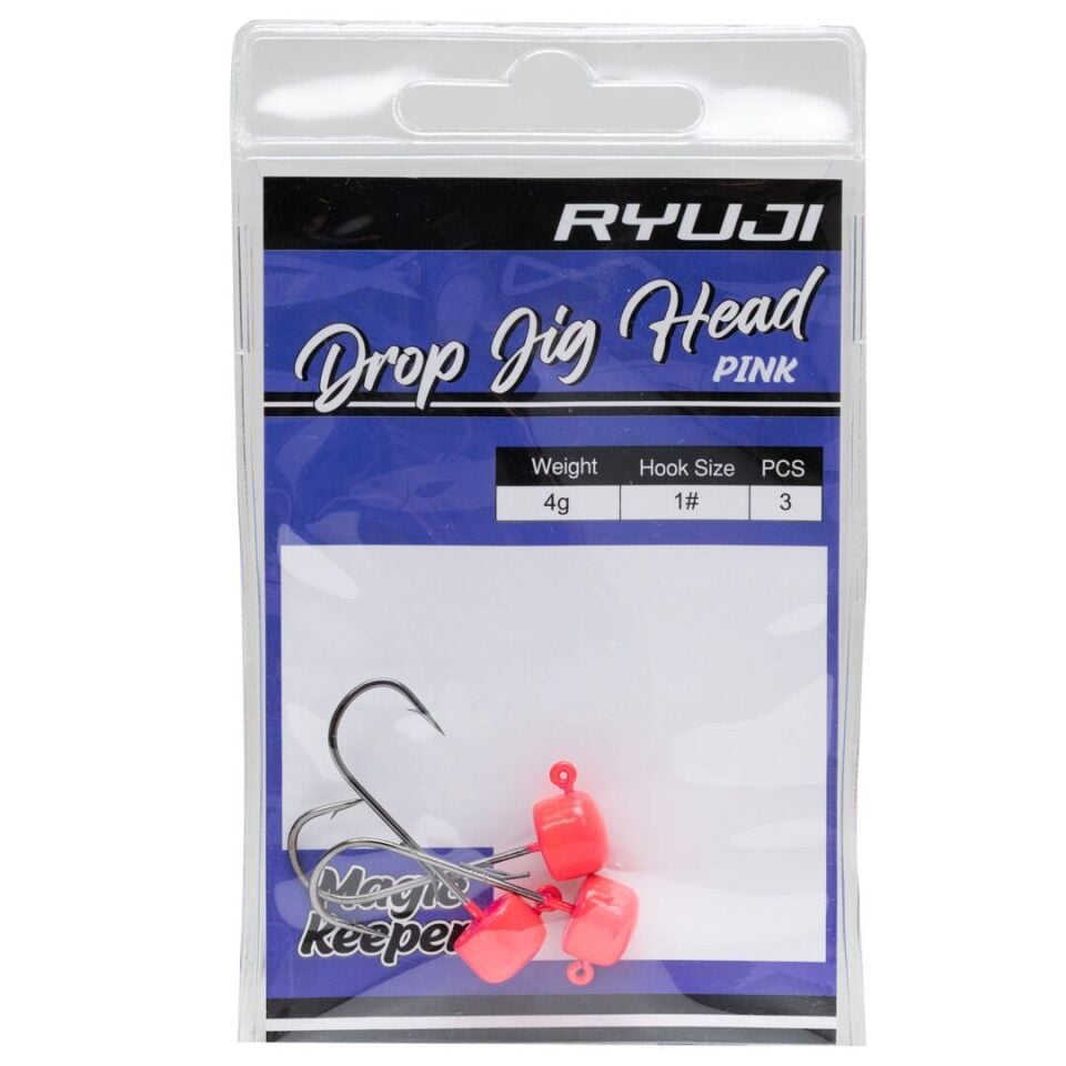 Ryuji Drop Jig Head Pink UV ( 3 Adet)