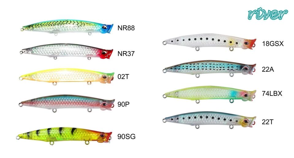 River Pop'n Catch 3D 90 9cm 8Gr Popper 90SG