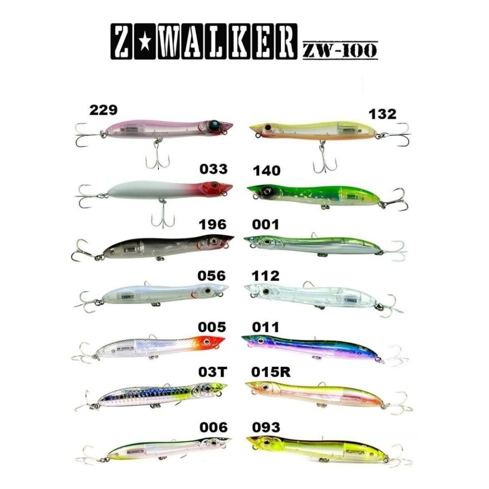 Fujin Z-Walker 100mm 11gr Su Üstü Maket Balık Pink Flash 229