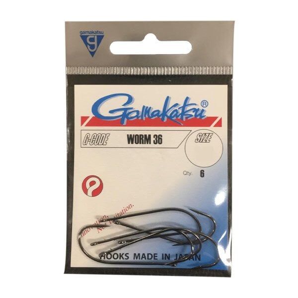 Gamakatsu Worm 36 Siyah Olta İğnesi