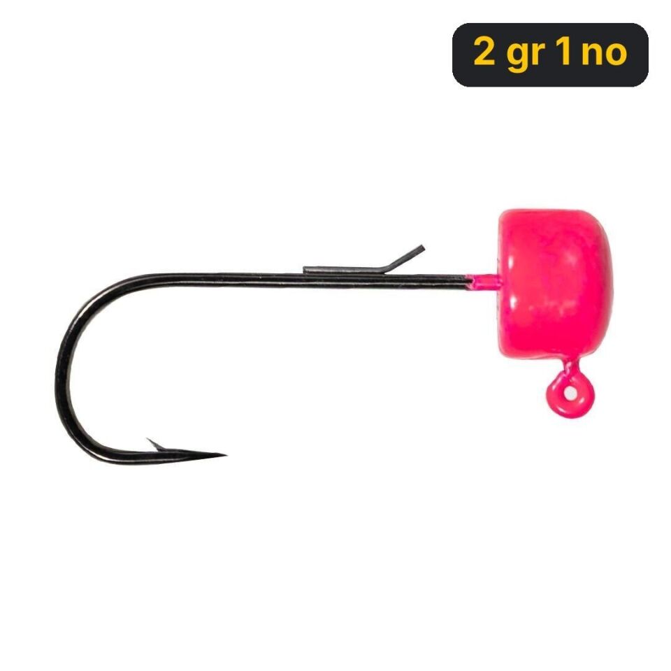 Ryuji Drop Jig Head Pink UV ( 3 Adet) 2 gr 1 no