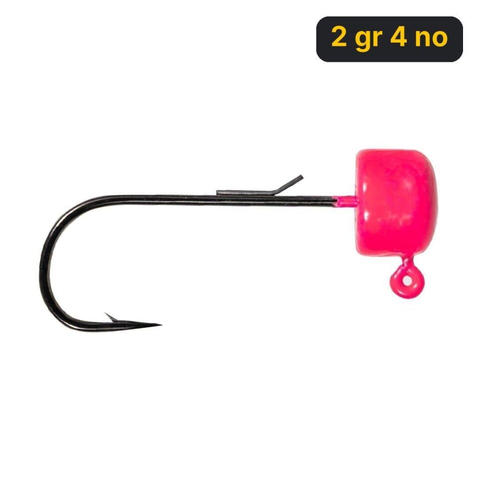 Ryuji Drop Jig Head Pink UV ( 3 Adet) 2 gr 4 no