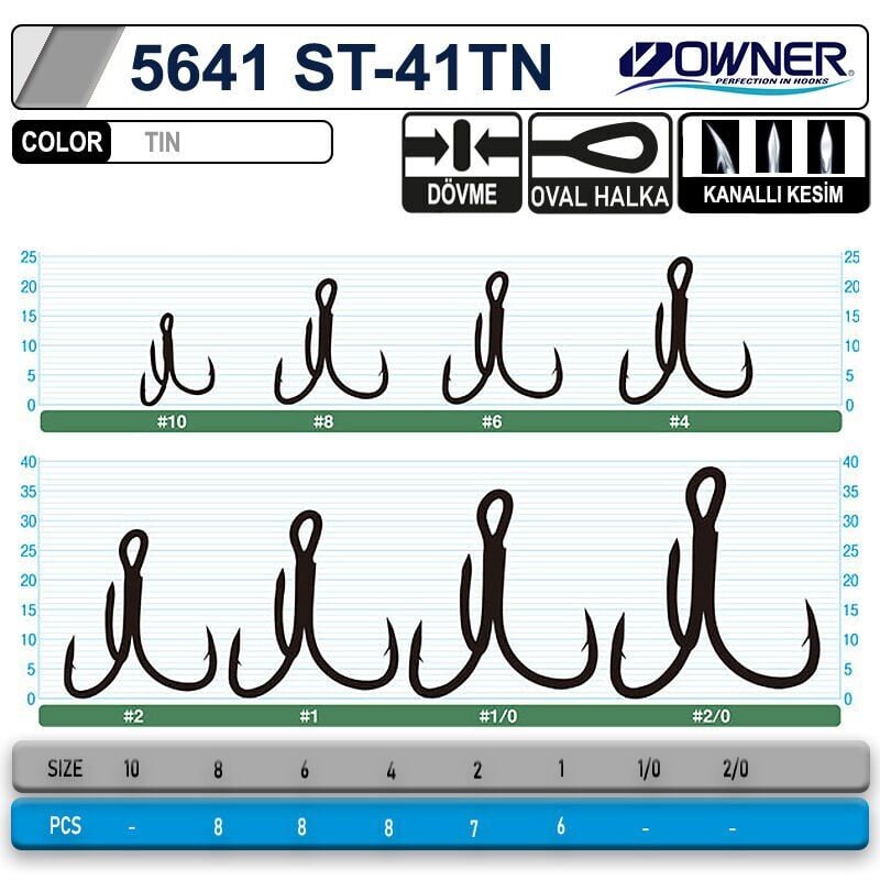 Owner 5641 ST-41 TN Üçlü İğne