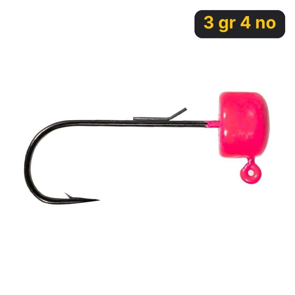 Ryuji Drop Jig Head Pink UV ( 3 Adet) 3 gr 4 no