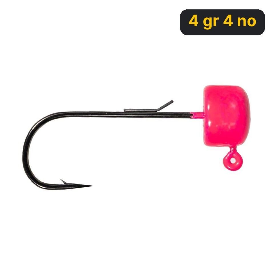 Ryuji Drop Jig Head Pink UV ( 3 Adet) 4 gr 4 no