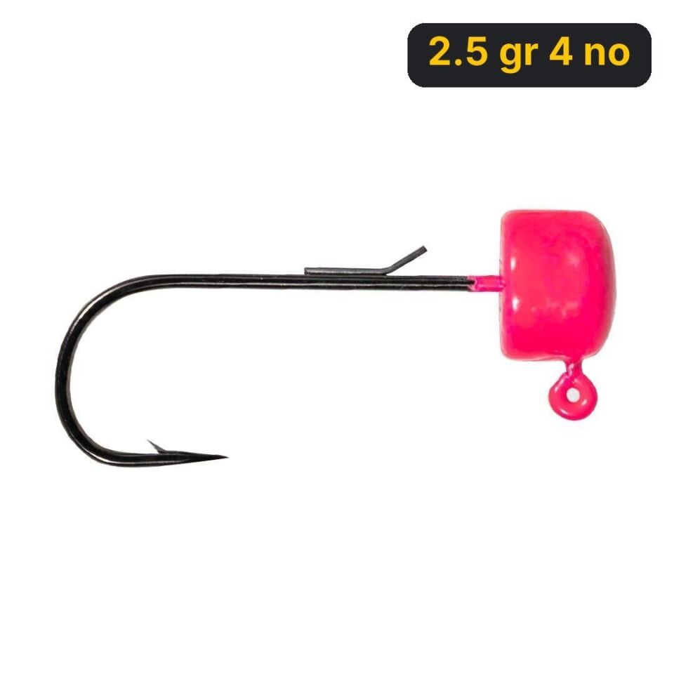 Ryuji Drop Jig Head Pink UV ( 3 Adet) 2.5 gr 4 no