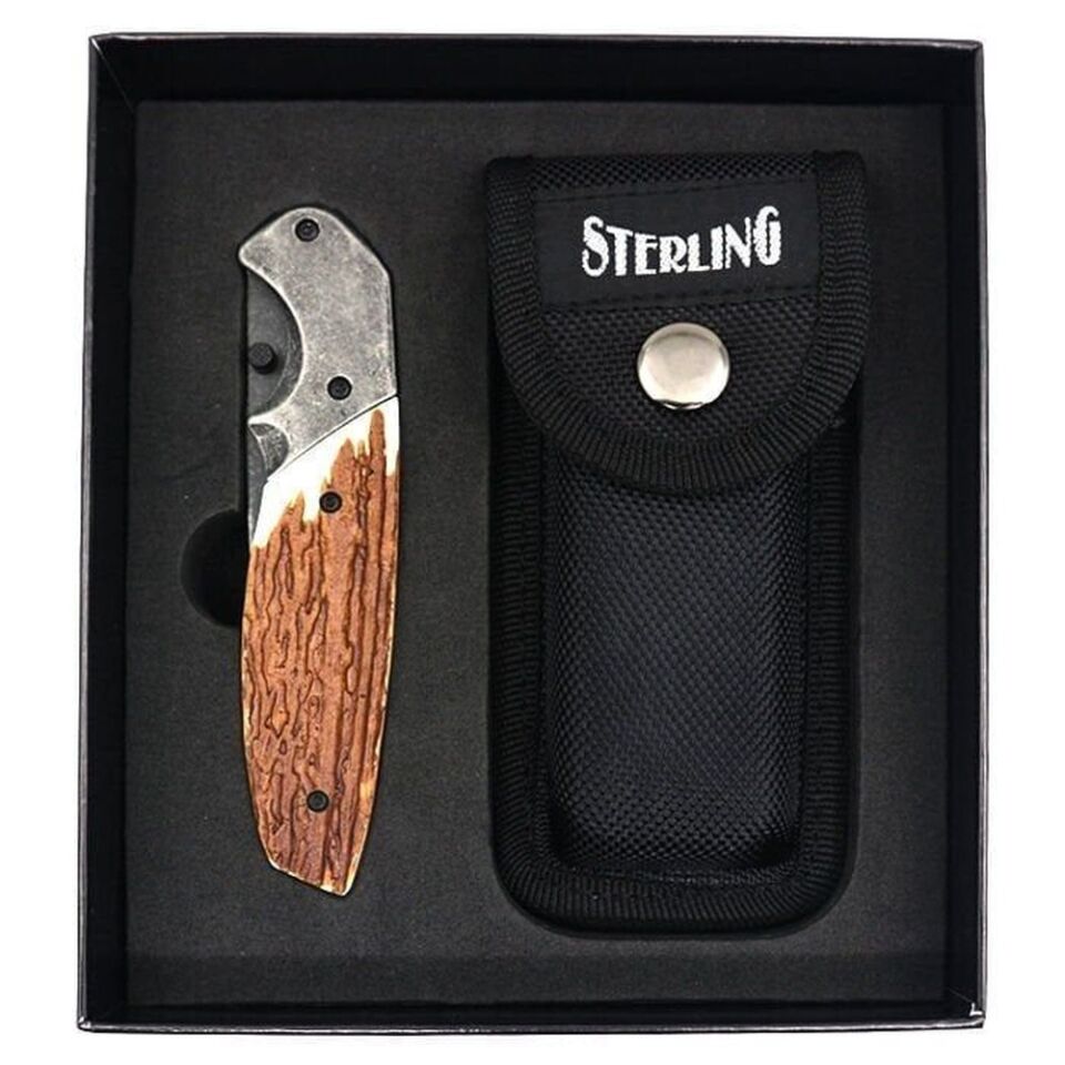 Sterling 11,43 cm Taşlanmış Liner Lock Çakı