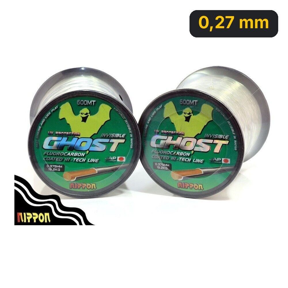 Nippon Ghost 600 mt FluoroCarbon Misina 0,27 mm