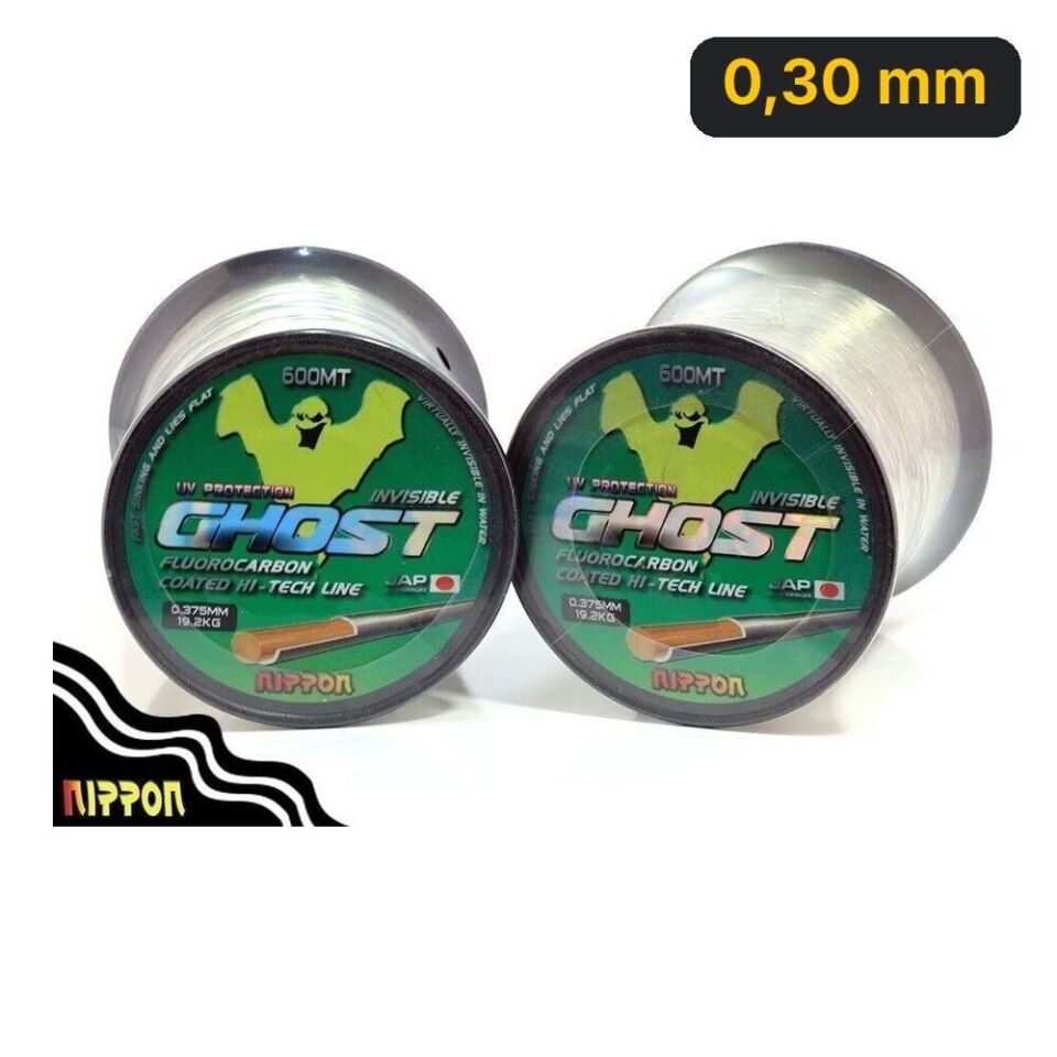 Nippon Ghost 600 mt FluoroCarbon Misina 0,30 mm