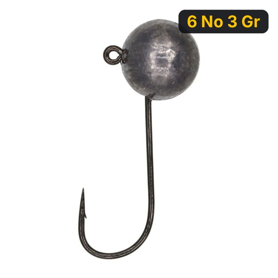 Fishcoin Round Jighead 6 No 3 Gr