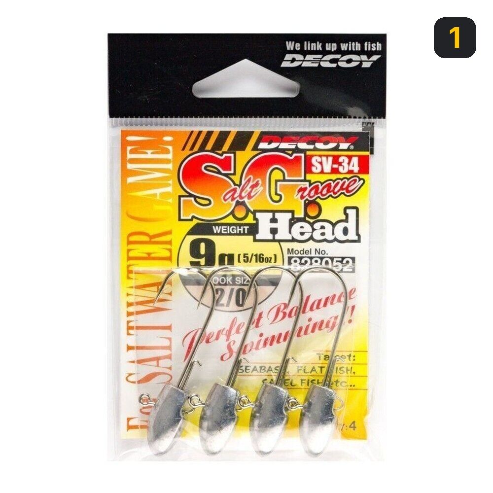 DECOY SV-34 Salt Groove JH Jig Head 1