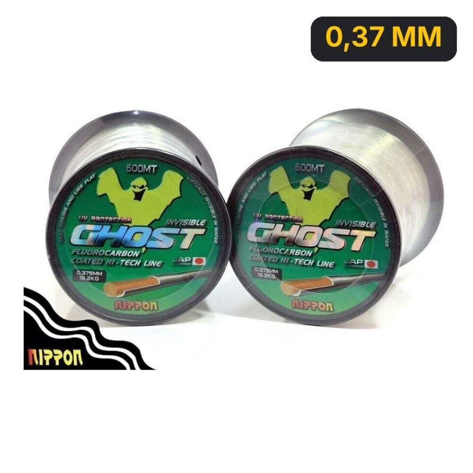 Nippon Ghost 600 mt FluoroCarbon Misina 0,37 MM