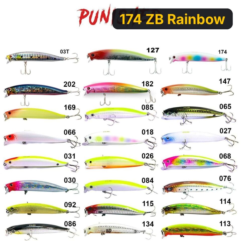Fujin Punisher 105mm 16gr Maket Balık 174 ZB Rainbow