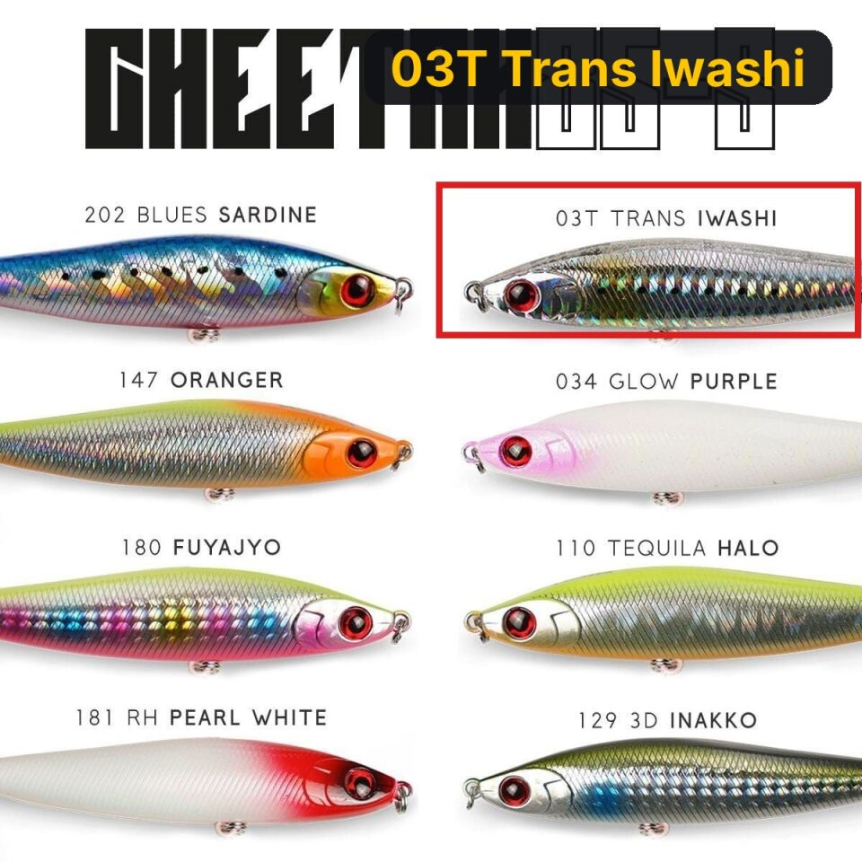 Fujin Cheetah 85S 20gr 8.5cm Maket Balık 03T Trans Iwashi
