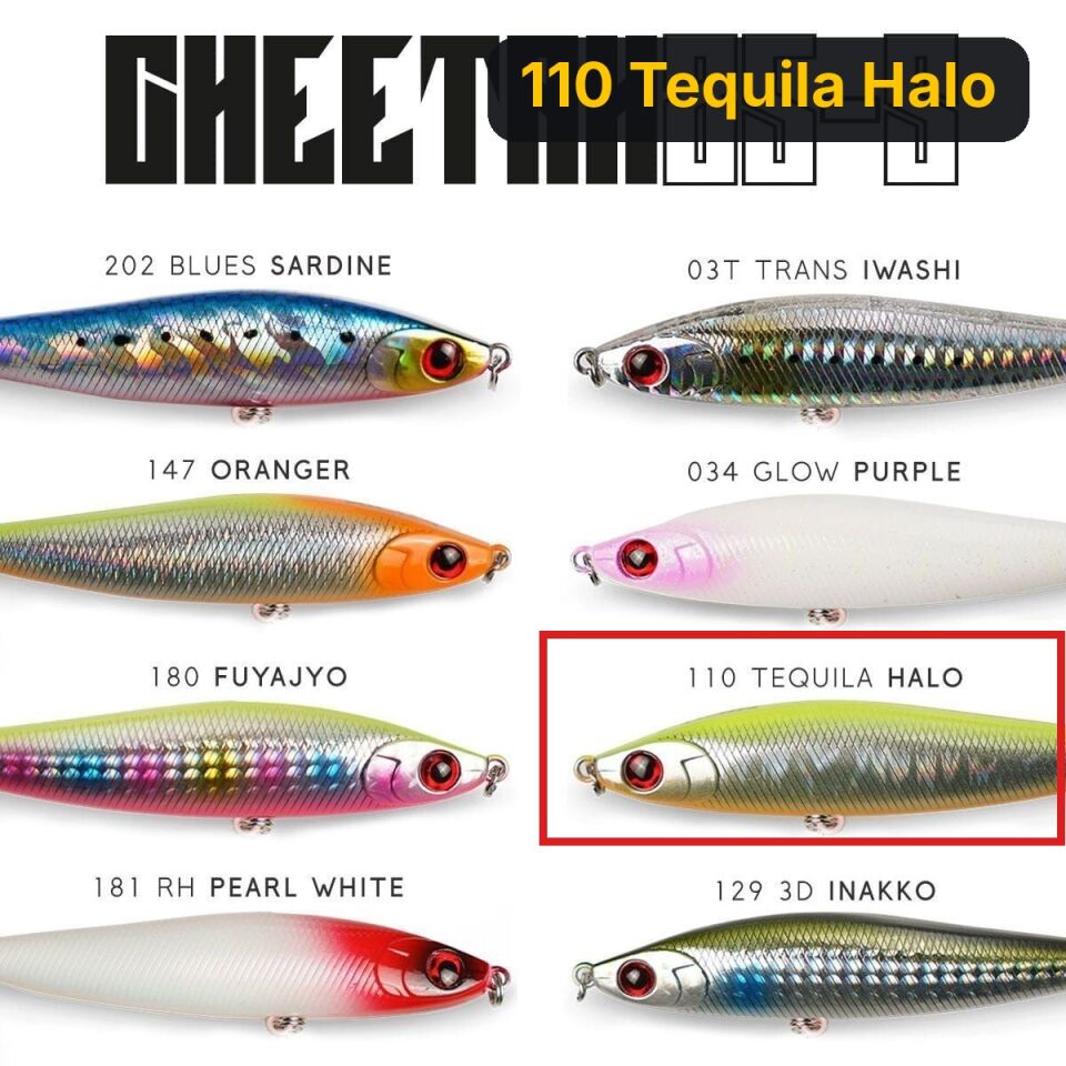 Fujin Cheetah 85S 20gr 8.5cm Maket Balık 110 Tequila Halo