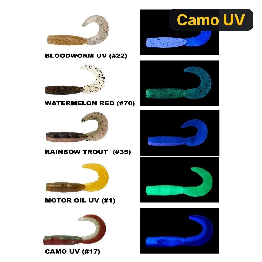 Daiwa Bait Junkıe 6.35cm Grub Silikon Yem Camo UV