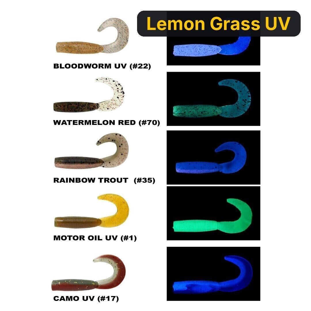 Daiwa Bait Junkıe 6.35cm Grub Silikon Yem Lemon Grass UV