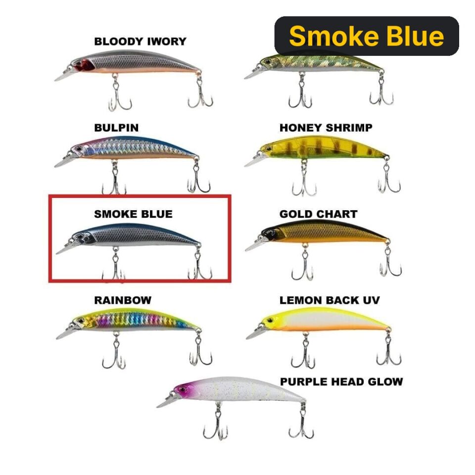 Ryuji Faster 8cm, 13gr Maket Balık Smoke Blue