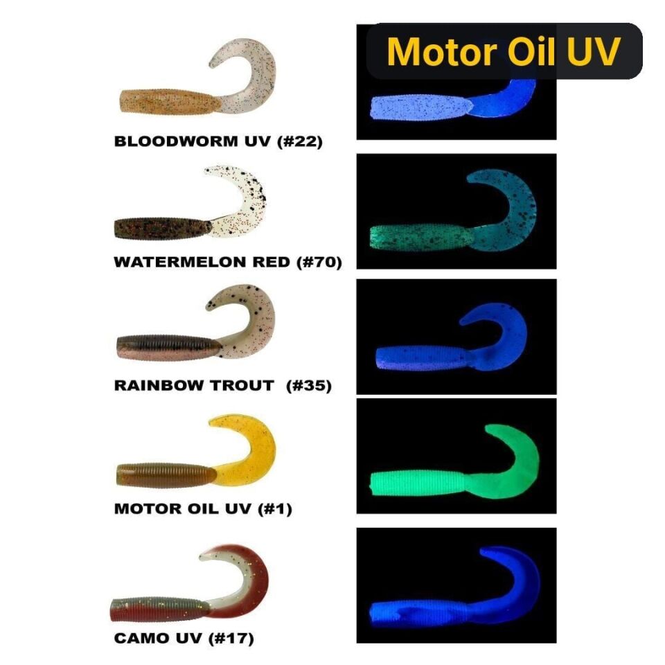 Daiwa Bait Junkıe 6.35cm Grub Silikon Yem Motor Oil UV