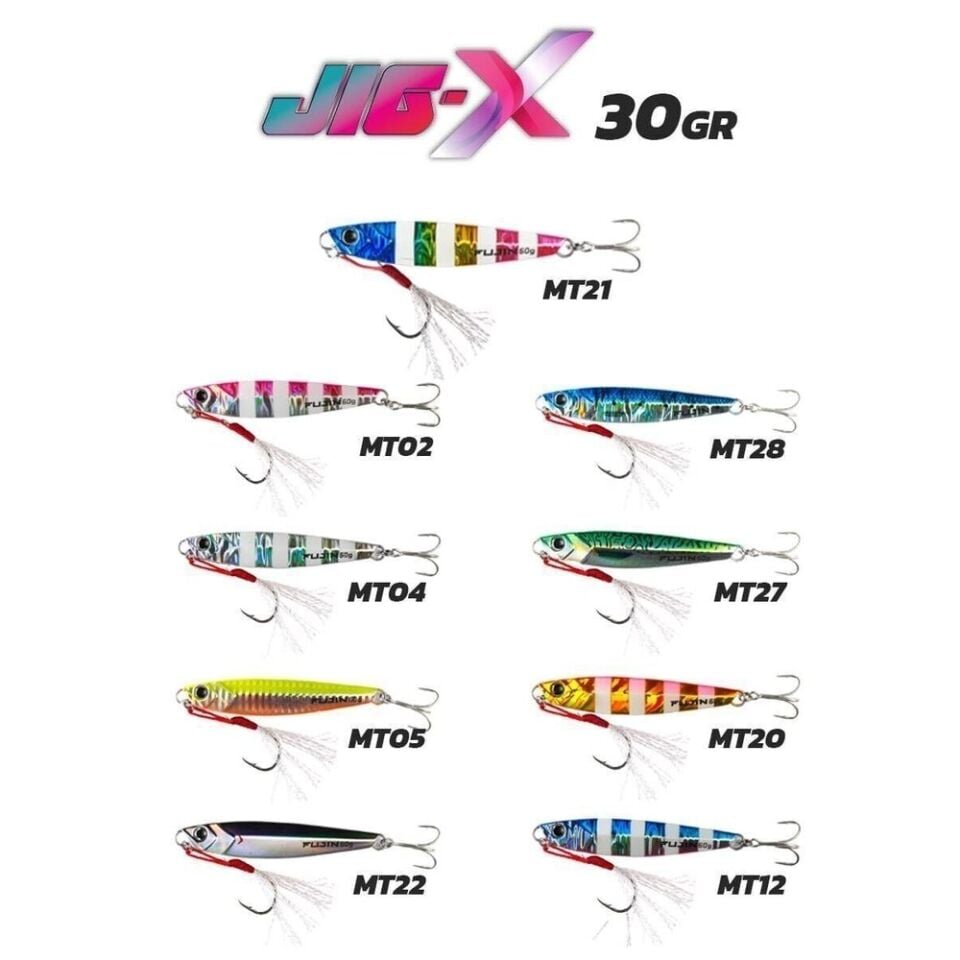 Fujin Jig-X 30gr Light Jigging jig Yem