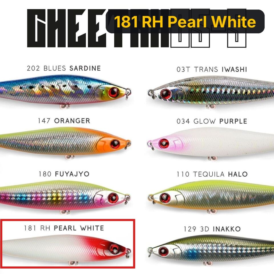 Fujin Cheetah 85S 20gr 8.5cm Maket Balık 181 RH Pearl White