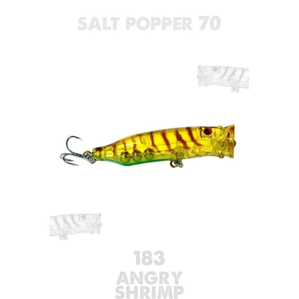 Fujin Salt Popper 70mm 9.5gr Su Üstü Maket Balık 03T Trans İwashi