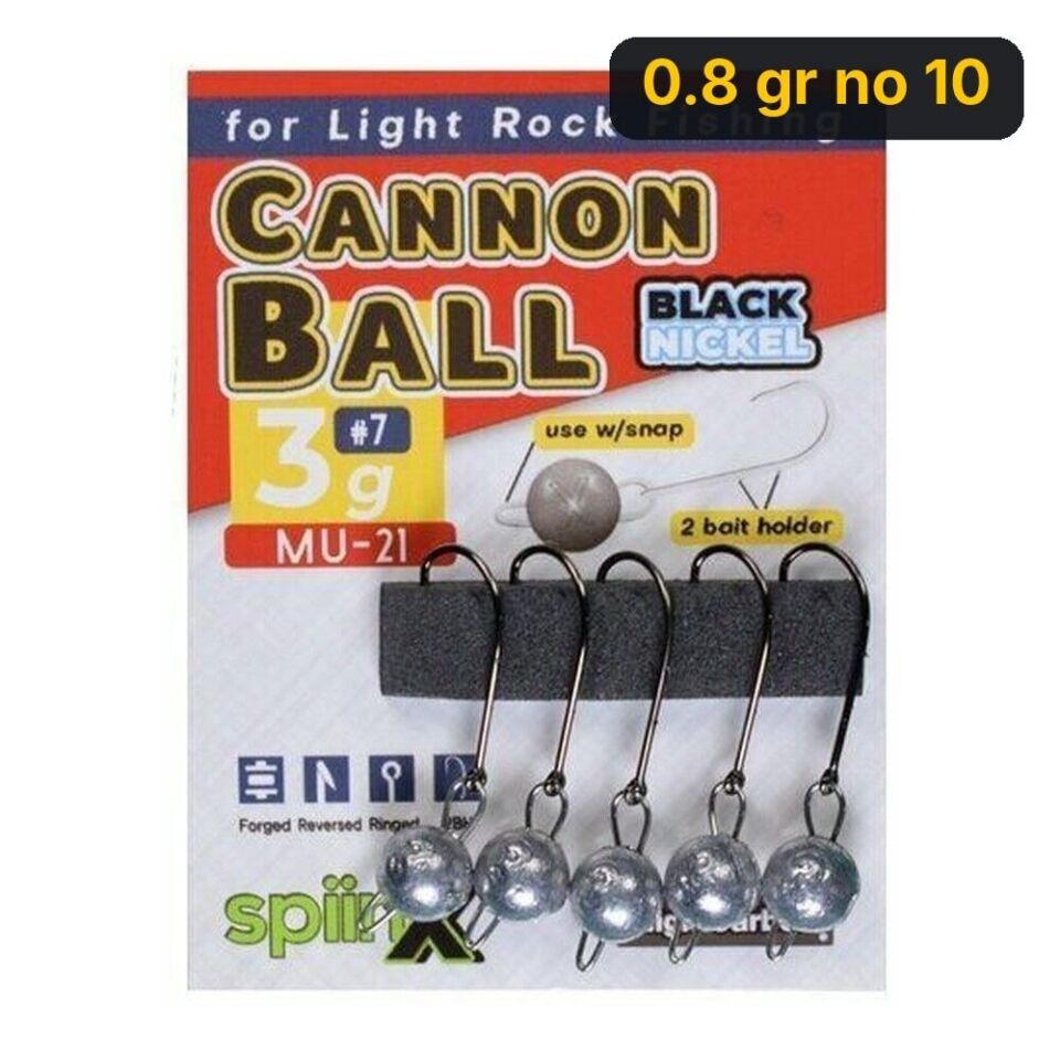 Spiinx Cannon Ball Jighead Ham 0.8 gr no 10