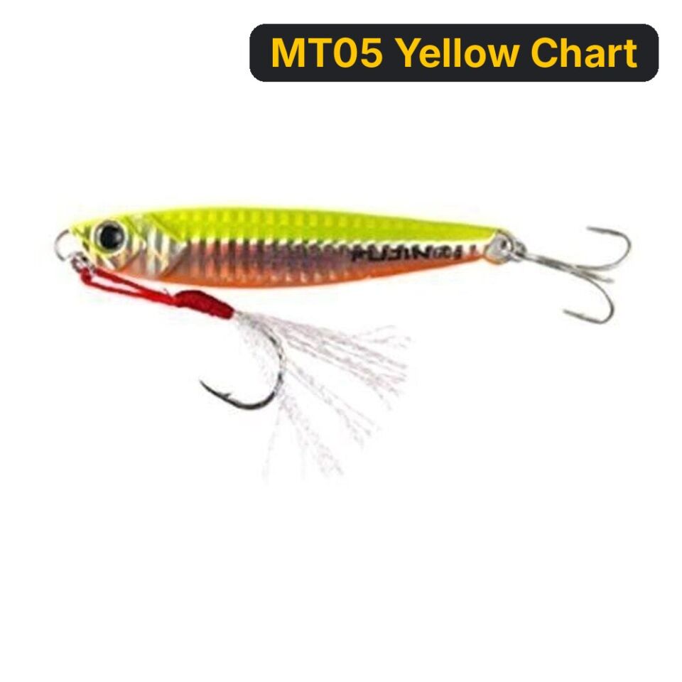 Fujin Jig-X 30gr Light Jigging jig Yem MT05 Yellow Chart